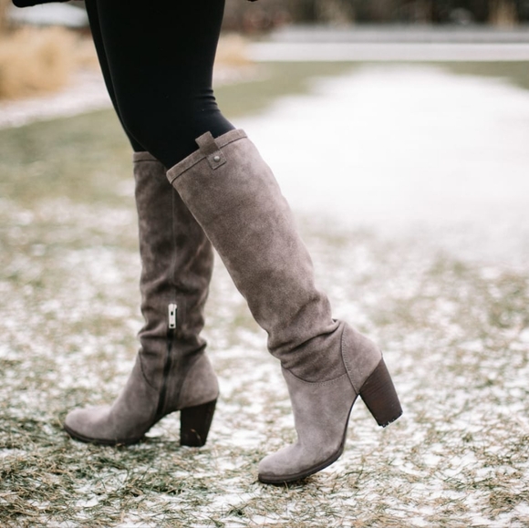 UGG Ava Grey Knee High Boots - Picture 1 of 5